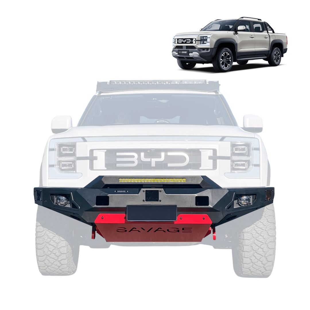 BYD SHARK 6 SAVAGE ATTACK HOOPLESS BULL BAR - Savage Tech Australia