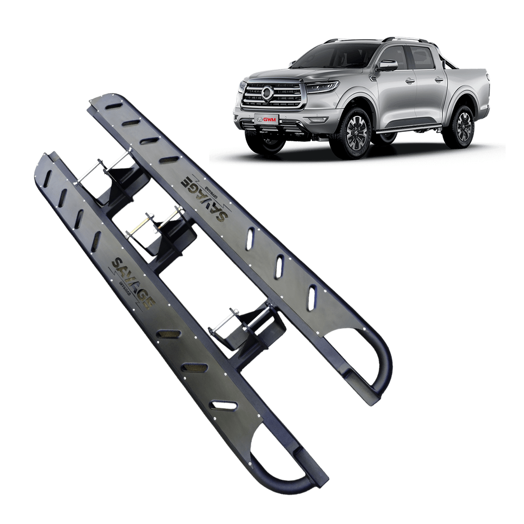 GWM CANNON 2020+ SAVAGE EDGE ROCKSLIDERS - Savage Tech Australia