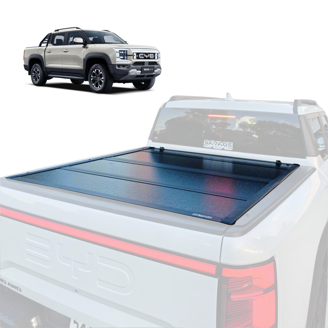 SAVAGE TRIFOLD STEALTH HARD LID COVER – BYD SHARK 6 TONNEAU