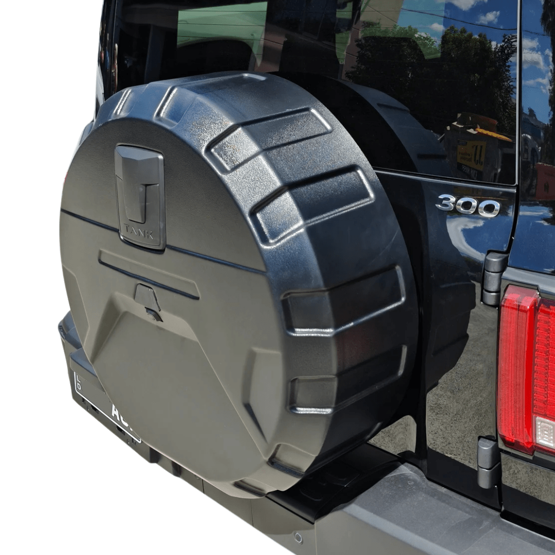 TANK 300 TYRE COVER WITH BLACK LOGO - Savage Tech Australia