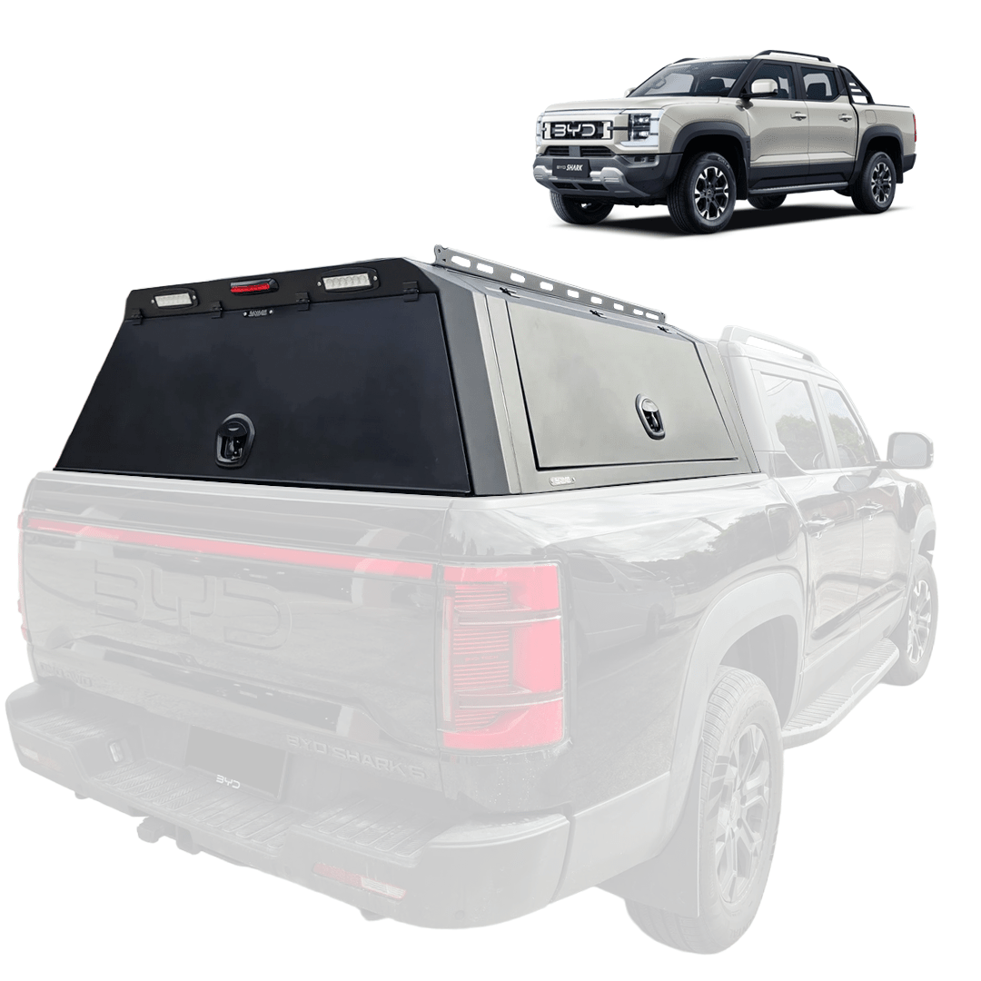 BYD SHARK 6 FLAT PACK ALLOY/ ALUMINIUM CANOPY WITH CENTRAL LOCKING - Savage Tech Australia
