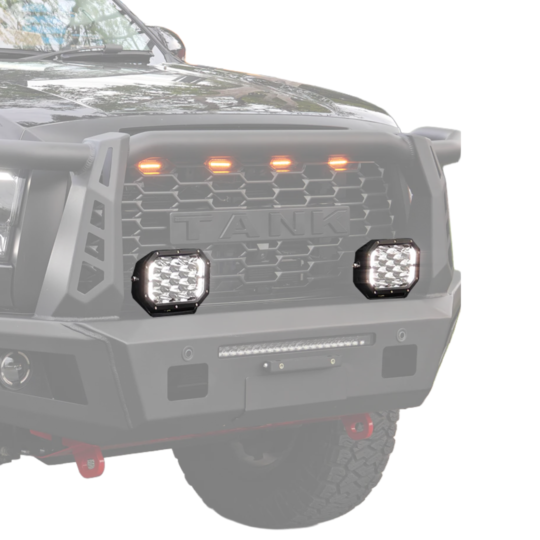 SAVAGE 7" RAZOR LED SPOT LIGHT DRIVING LIGHTS (RECTANGULAR) (PAIR)