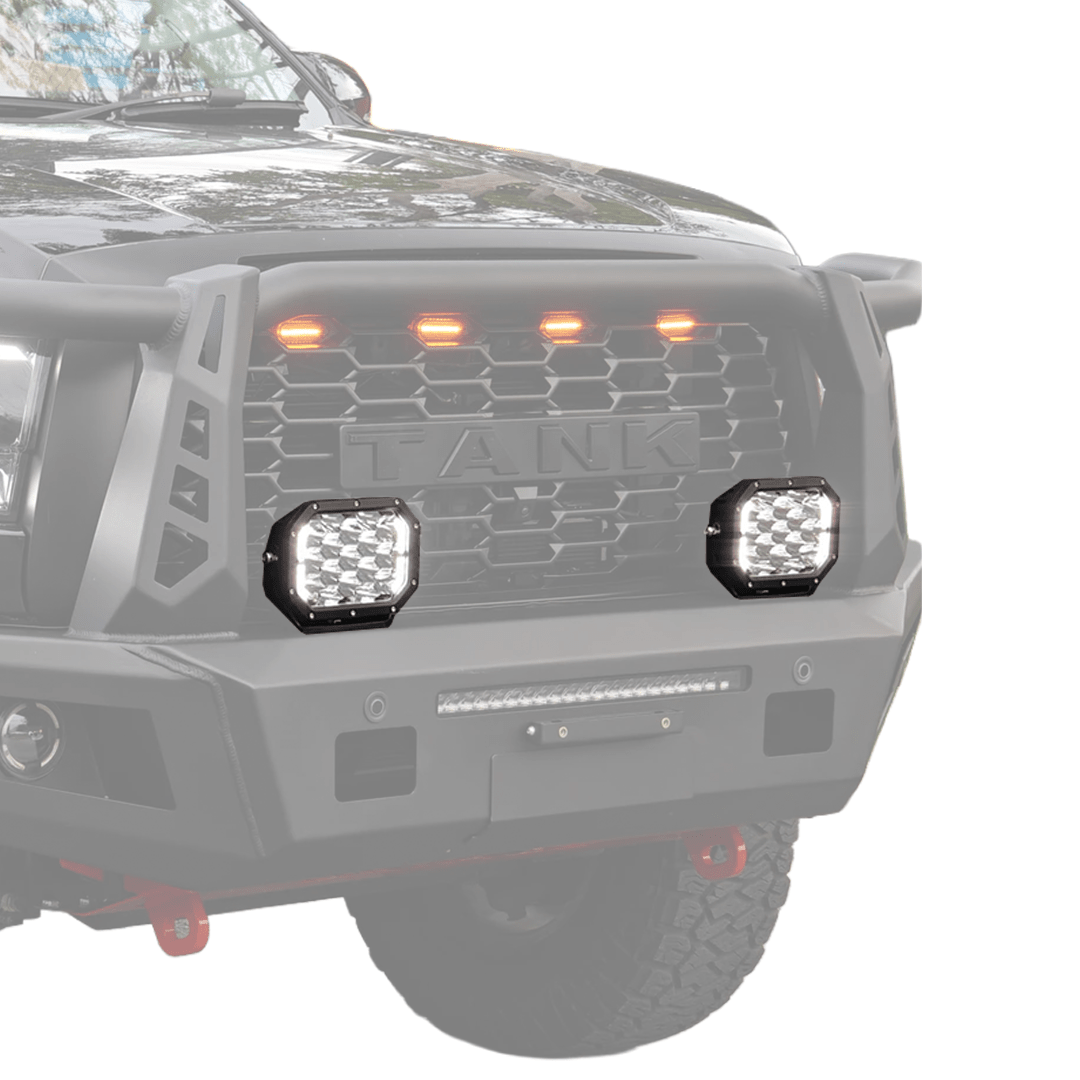 SAVAGE 7" RAZOR LED SPOT LIGHT DRIVING LIGHTS (RECTANGULAR) (PAIR) - Savage Tech Australia