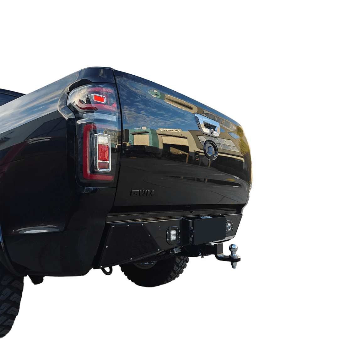 GWM CANNON SAVAGE VERT REAR BAR WITH TOW BAR HITCH RECEIVER - Savage Tech Australia