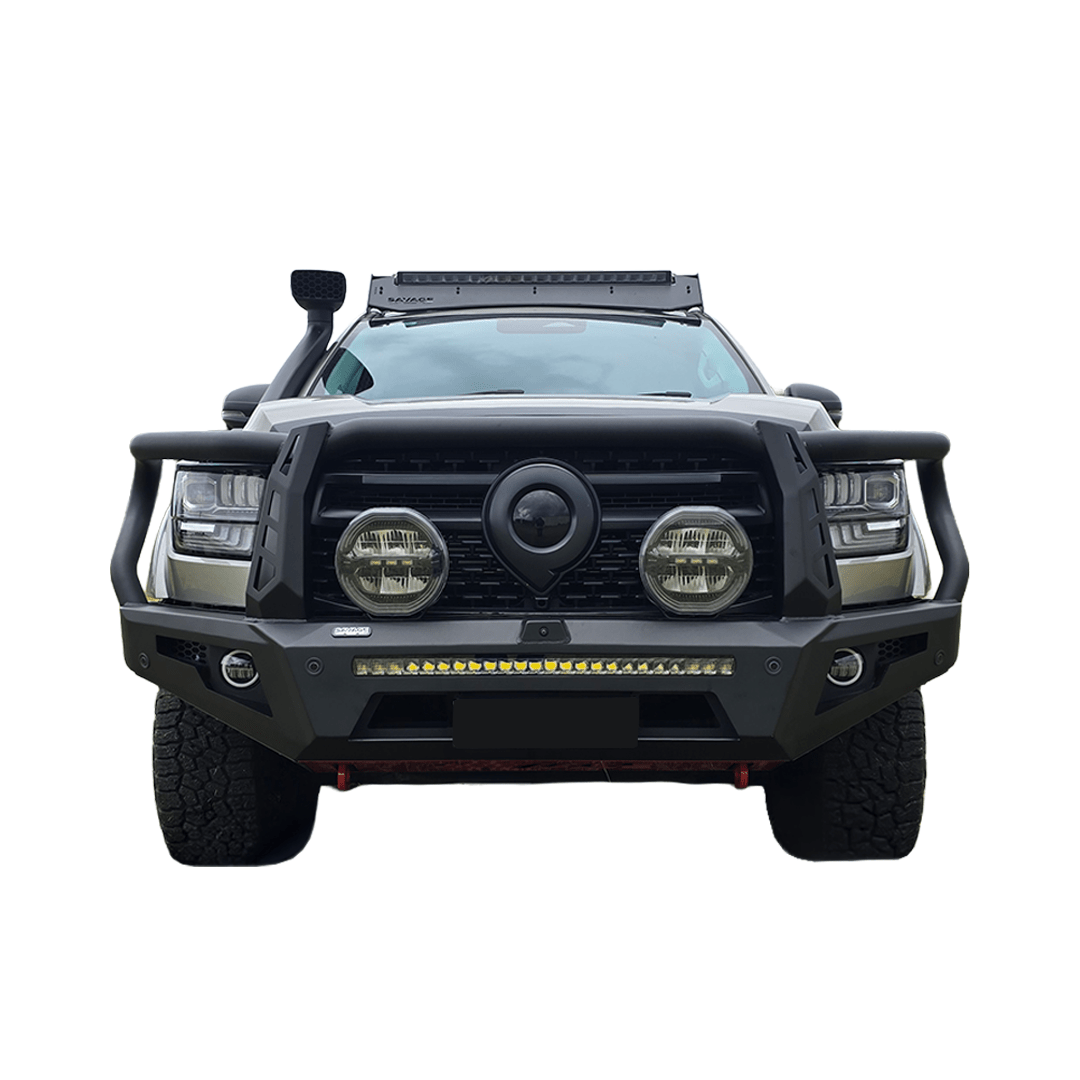 SAVAGE FORGED RAMPAGE HOOPED BULL BAR - GWM ALPHA 2024+ DIESEL, HEV & PHEV - Savage Tech Australia