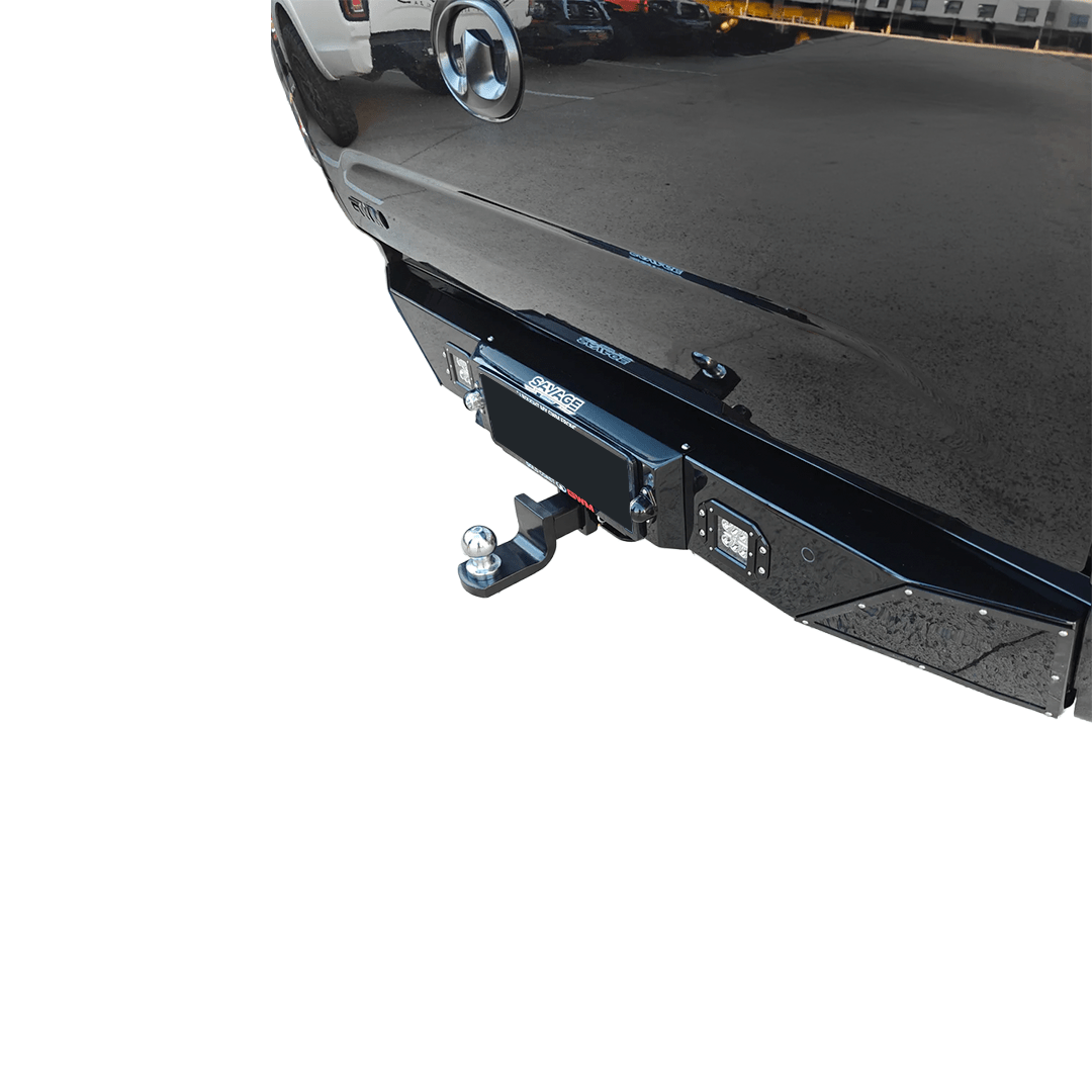 GWM CANNON SAVAGE VERT REAR BAR WITH TOW BAR HITCH RECEIVER - Savage Tech Australia