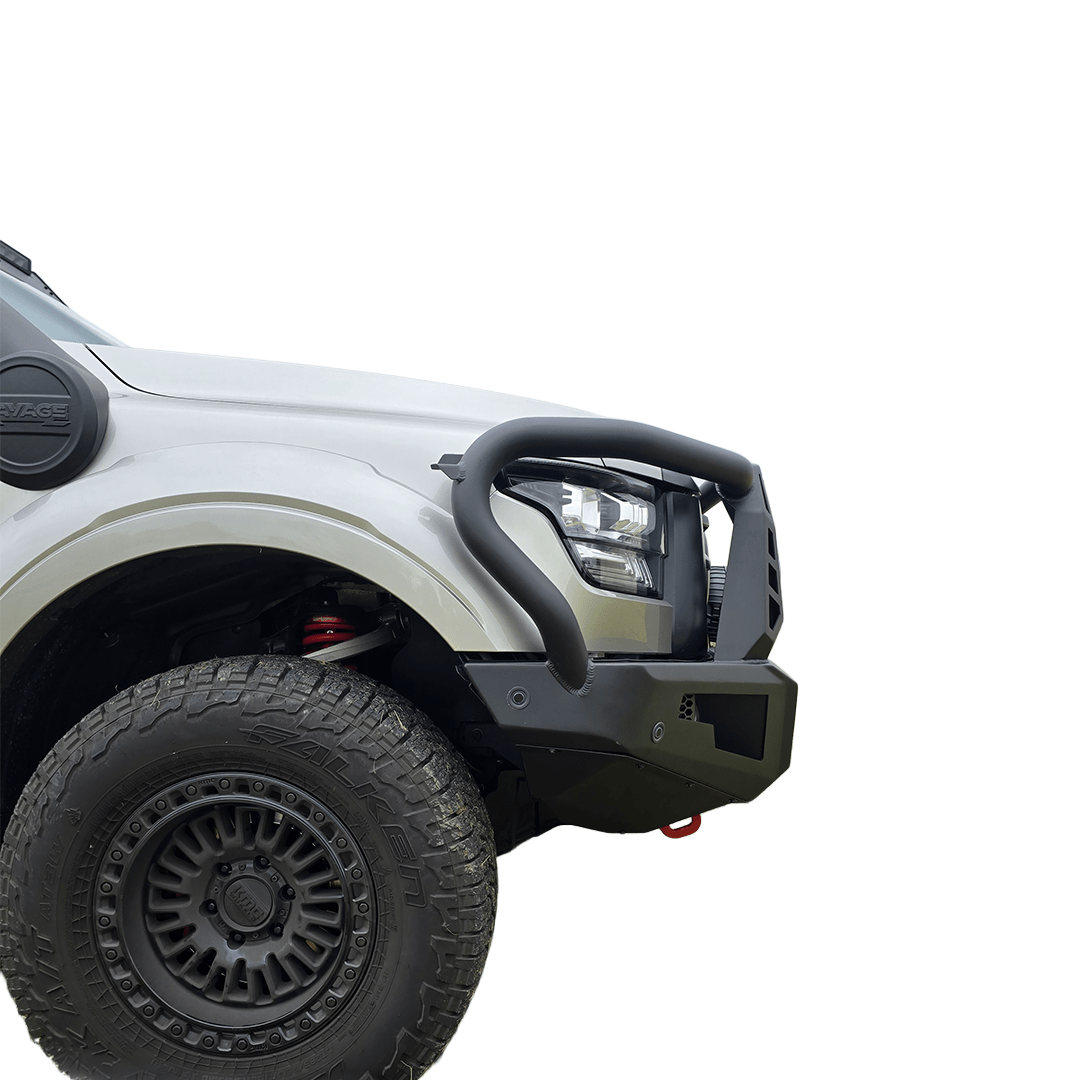 SAVAGE FORGED RAMPAGE HOOPED BULL BAR - GWM ALPHA 2024+ DIESEL, HEV & PHEV - Savage Tech Australia