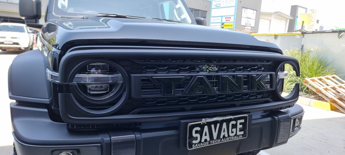 GWM TANK 300 GRILLE with "TANK" logo 2 - Savage Tech Australia