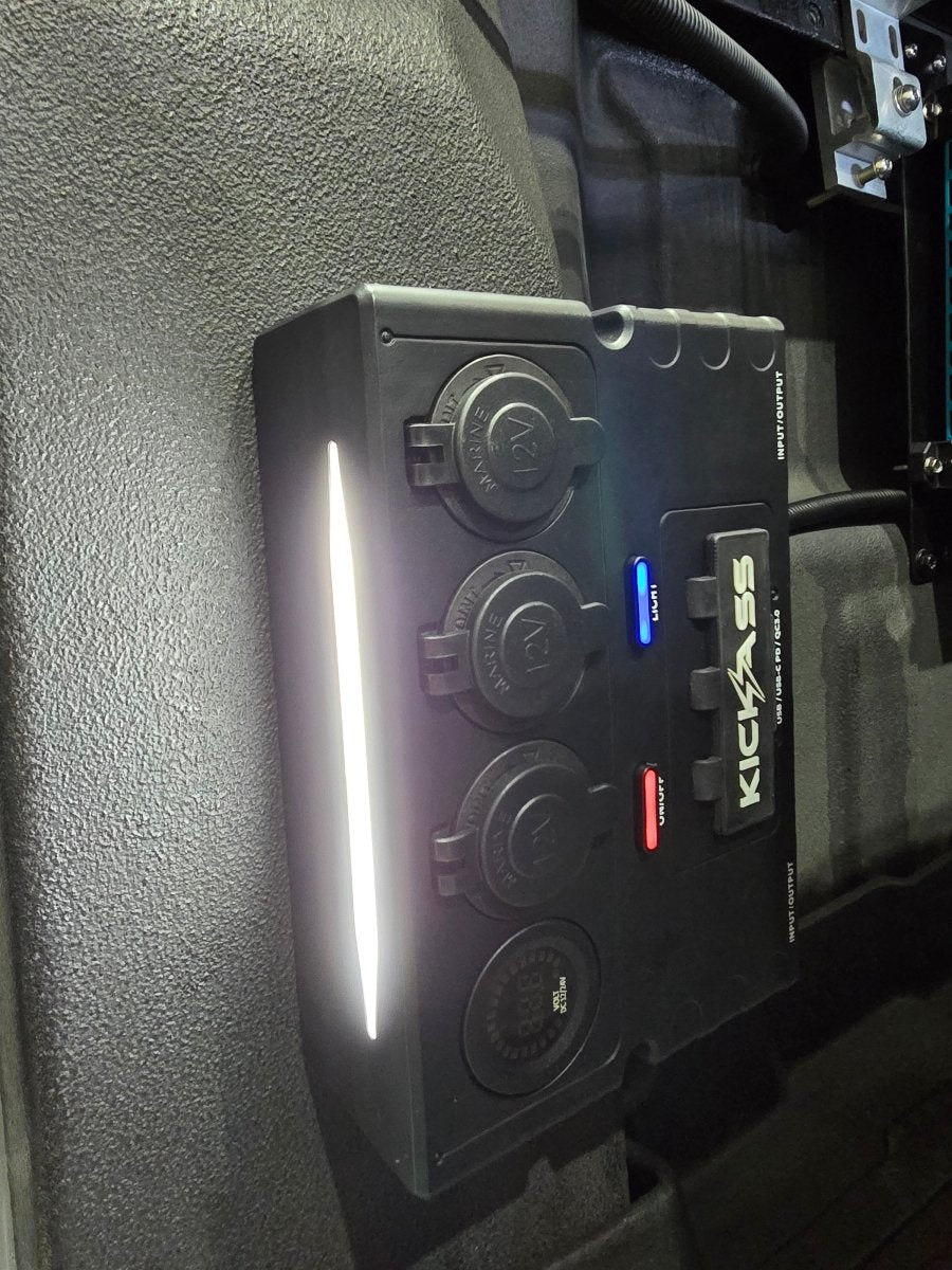 KICKASS MINI 12V CONTROL BOX - 2 x Anderson, 6 x USB & 3 x Cig Sockets - Savage Tech Australia