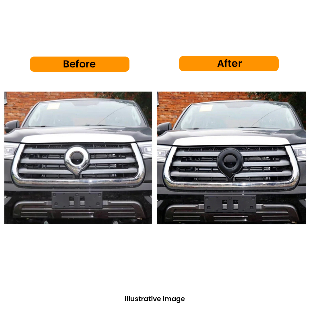 GWM CANNON FRONT LOGO BLACKOUT COVER (Excluding XSR)