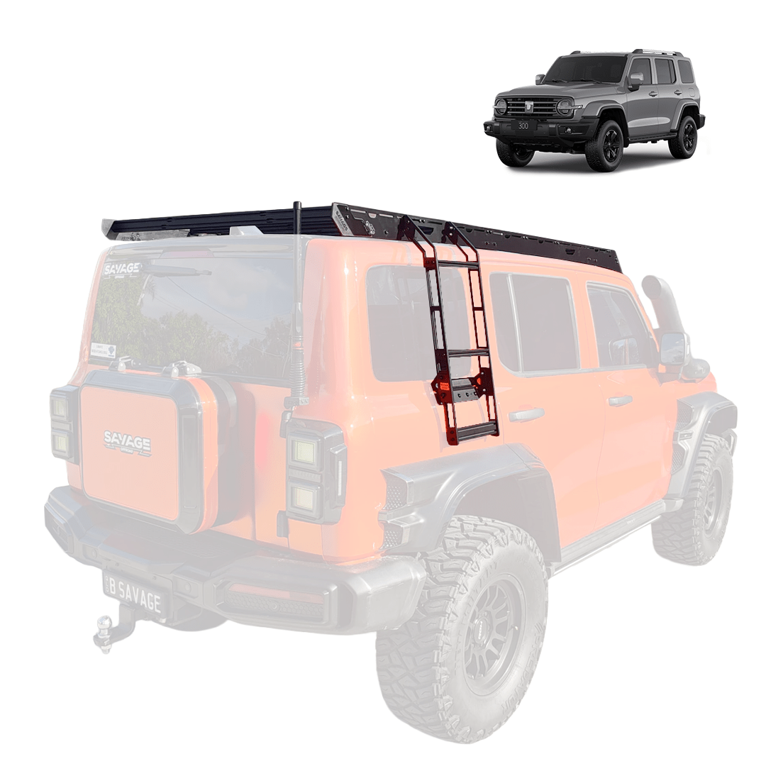 SAVAGE PHANTOM SERIES ROOF PLATFORM PACKAGE INCLUDES ACC PANEL & LADDER - GWM TANK 300 ALL MODELS - Savage Tech Australia
