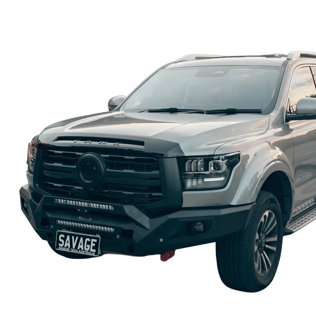 GWM ALPHA RAMPAGE HOOPLESS BULL BAR - Savage Tech Australia