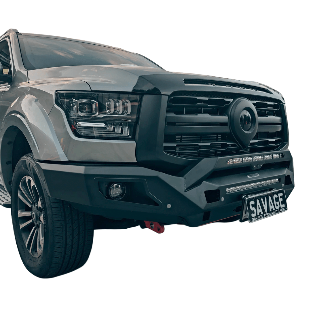 GWM ALPHA RAMPAGE HOOPLESS BULL BAR - Savage Tech Australia