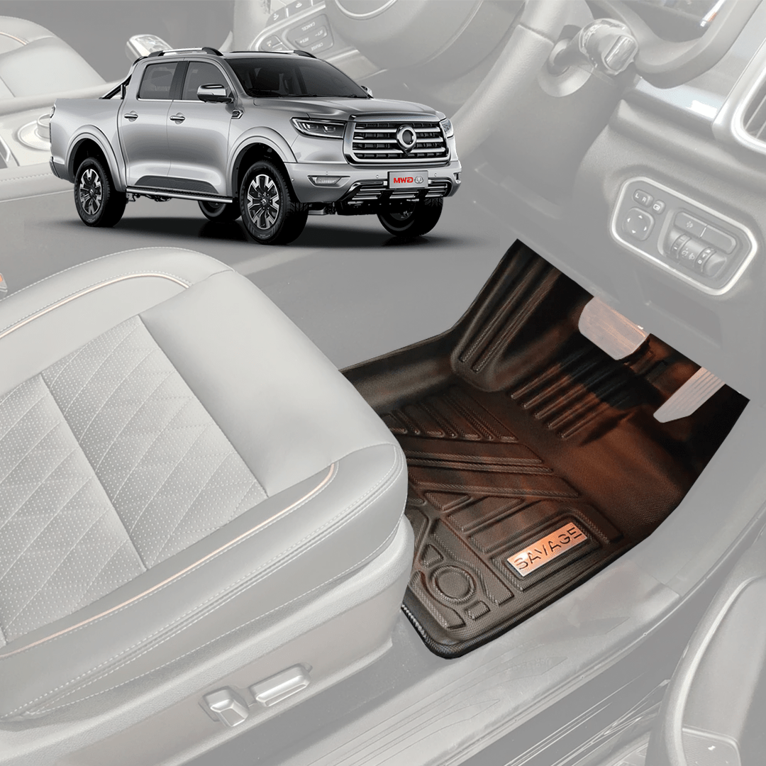 GWM Cannon 3D Moulded Heavy Duty All Weather Floor Mats | Full Set (NOT ALPHA) - Savage Tech Australia