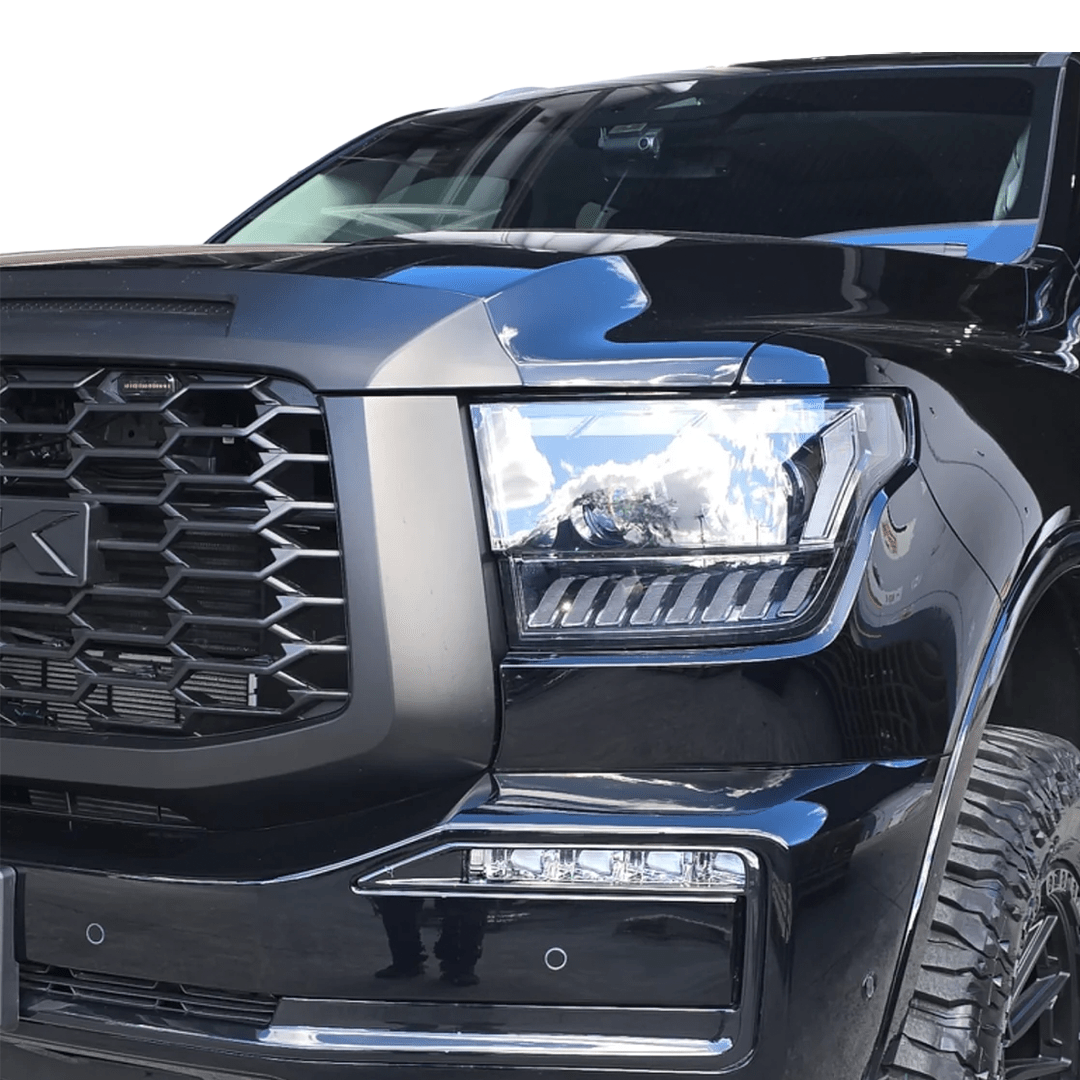 TANK 500 BLACKOUT FRONT FOG LIGHT SURROUNDS - Savage Tech Australia
