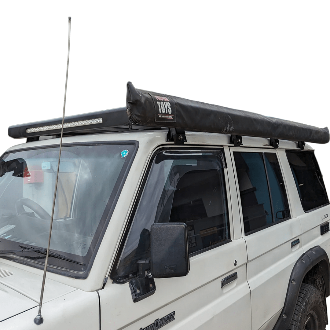 TOYOTA LAND CRUISER LC76 ROOF PLATFORM WITH INTEGRATED LIGHT BAR - Savage Tech Australia