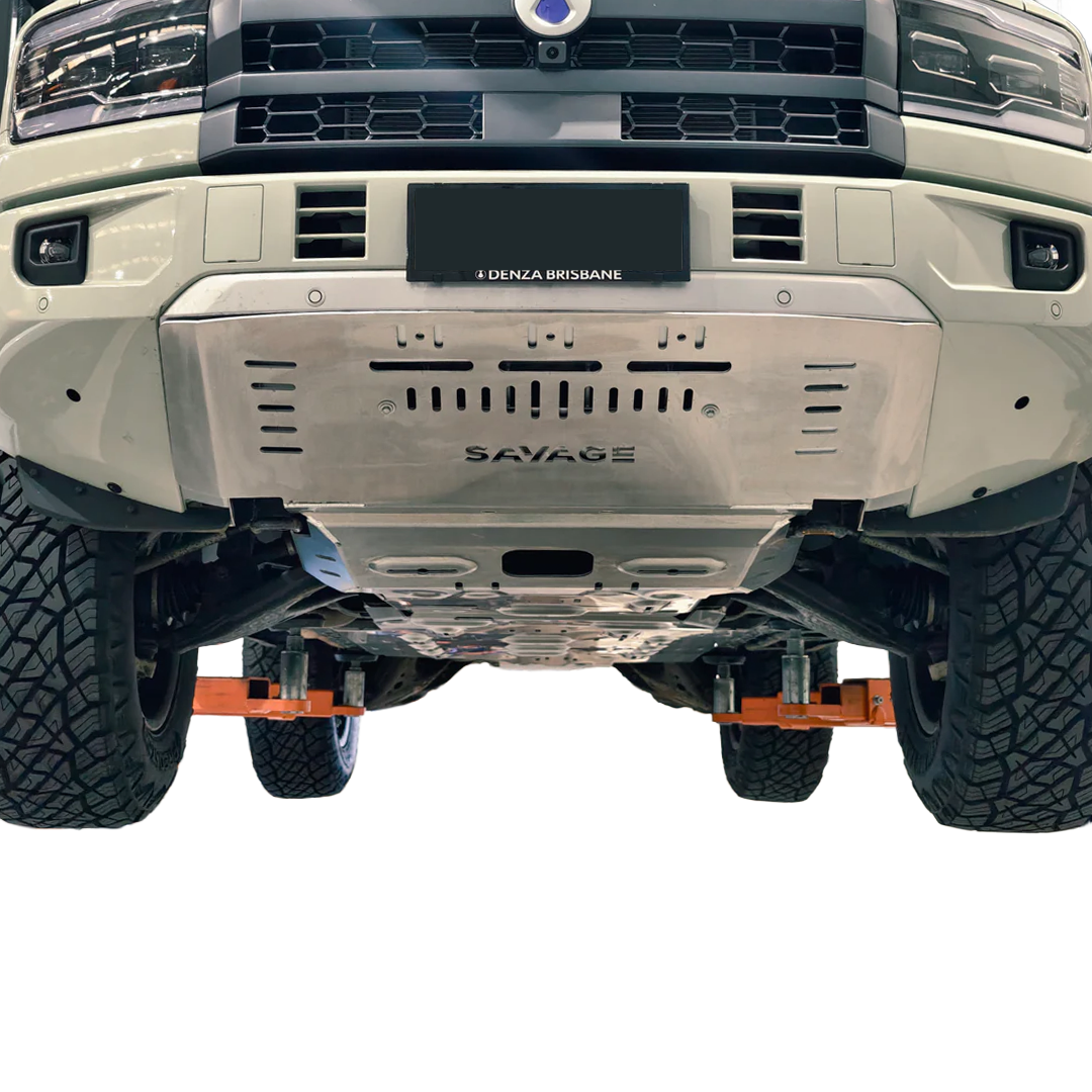 SAVAGE FULL ARMOUR ALUMINIUM UNDER BODY BASH PLATE PROTECTION KIT DENZA B5 2026+