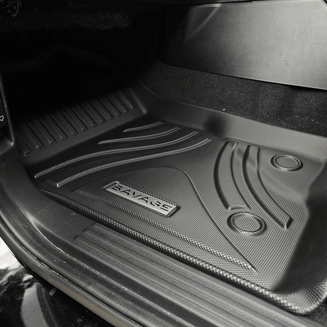 2023+ FORD RANGER NEXT GEN DEEP FLOOR MAT SET 3D MOULDED 3 PIECE - Savage Tech Australia