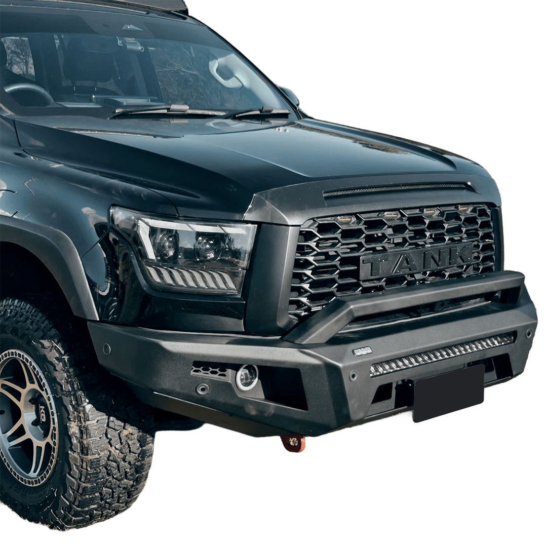 GWM TANK 500 ARMOUR FORGED HOOPLESS BULL BAR - Savage Tech Australia