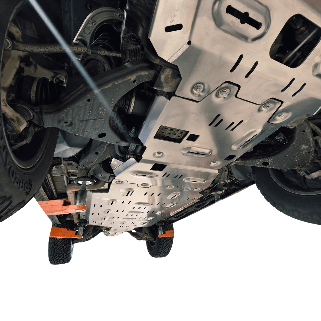 SAVAGE FULL ARMOUR ALUMINIUM UNDER BODY BASH PLATE PROTECTION KIT DENZA B5 2026+ - Savage Tech Australia