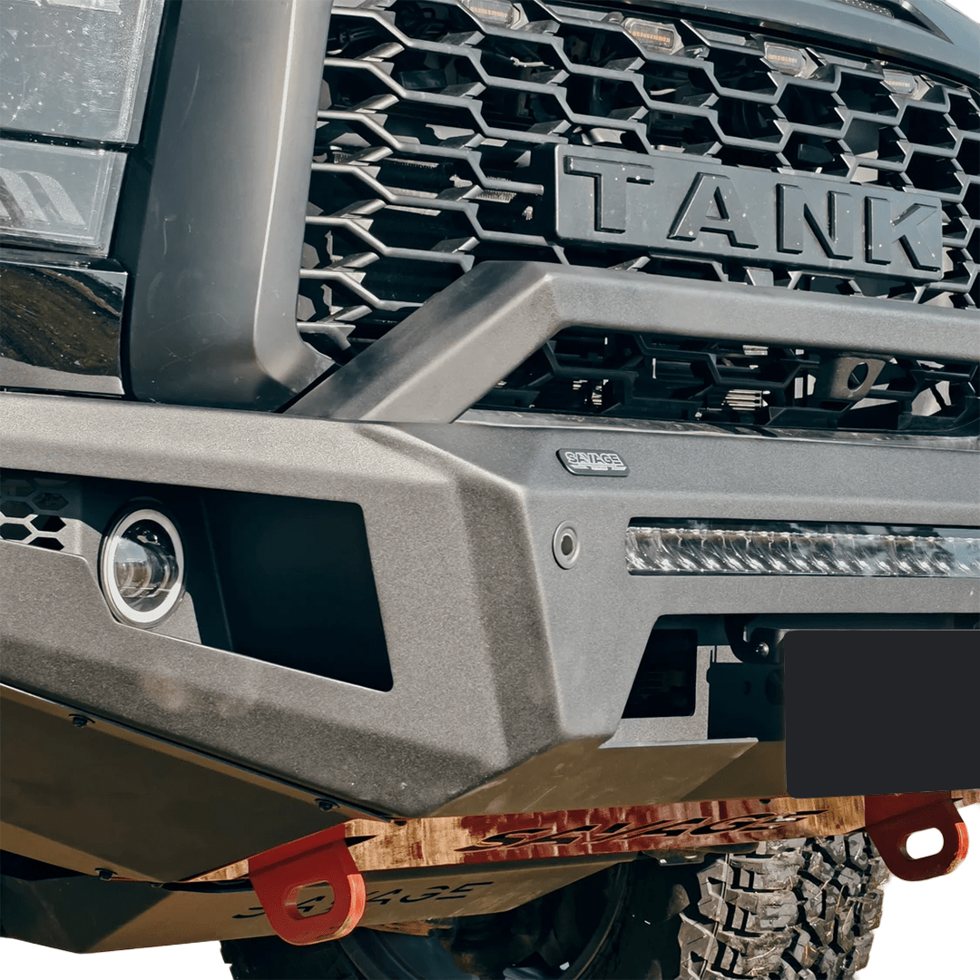 GWM TANK 500 ARMOUR FORGED HOOPLESS BULL BAR - Savage Tech Australia