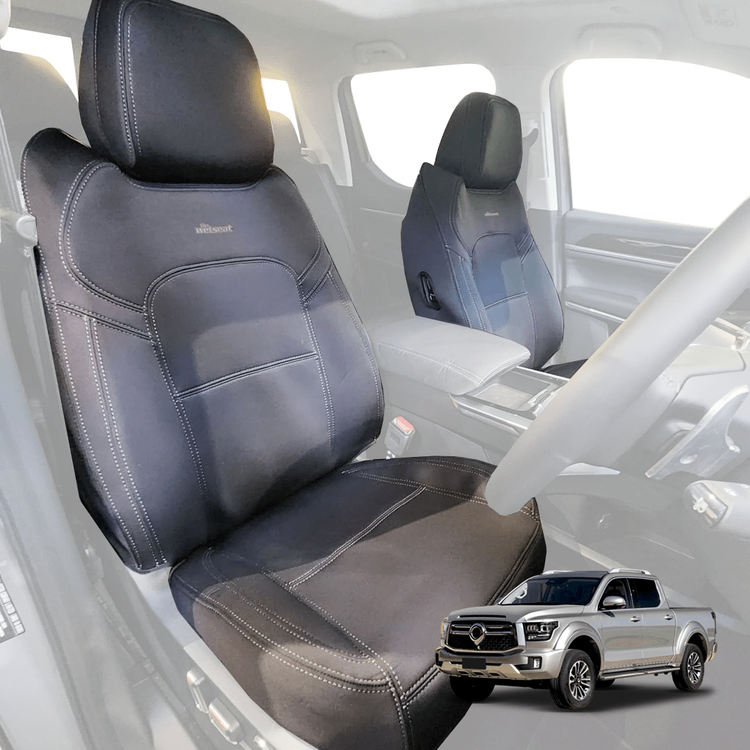 Wetseat Neoprene Seat Covers for GWM ALPHA – Front & Middle Row (Australian Made) - Savage Tech Australia
