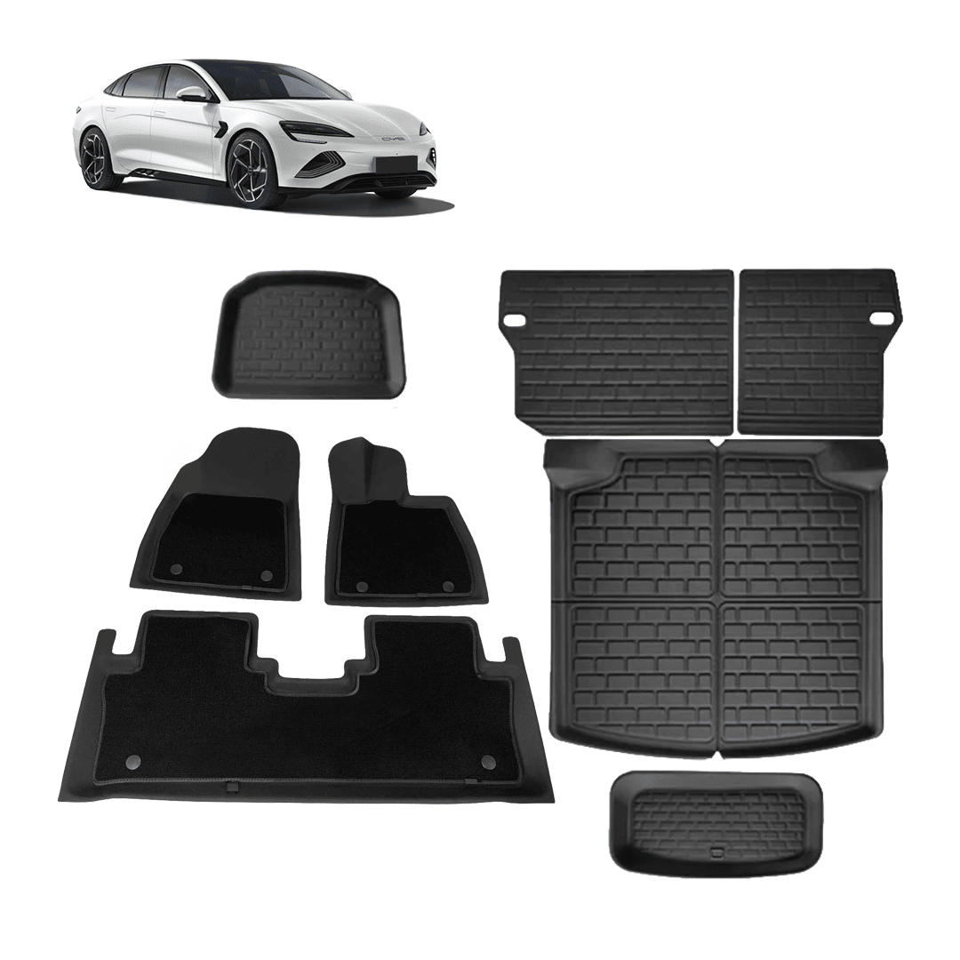 BYD SEAL 2024 11-PIECE FLOOR MAT KIT – PREMIUM PROTECTION WITH CARPET INSERT - Savage Tech Australia