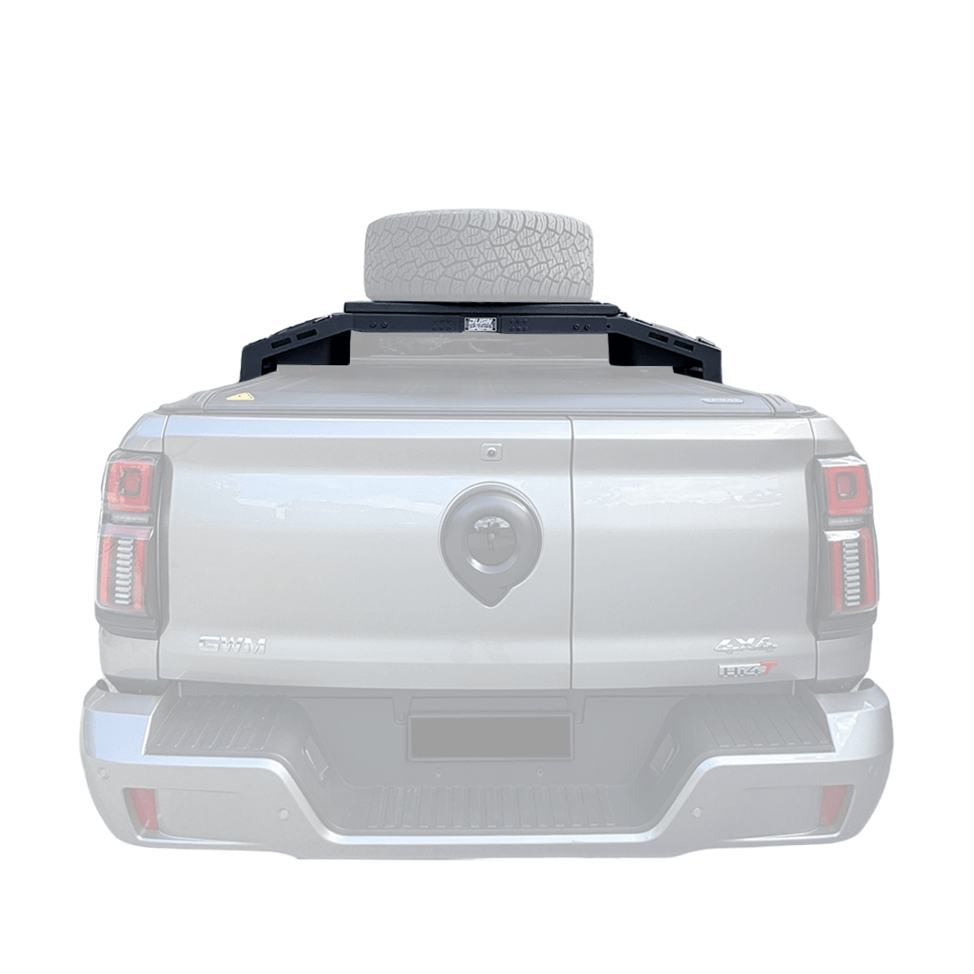 SAVAGE ROGUE TYRE/WHEEL CARRIER RACK WITH STORAGE PLATFORM - Savage Tech Australia