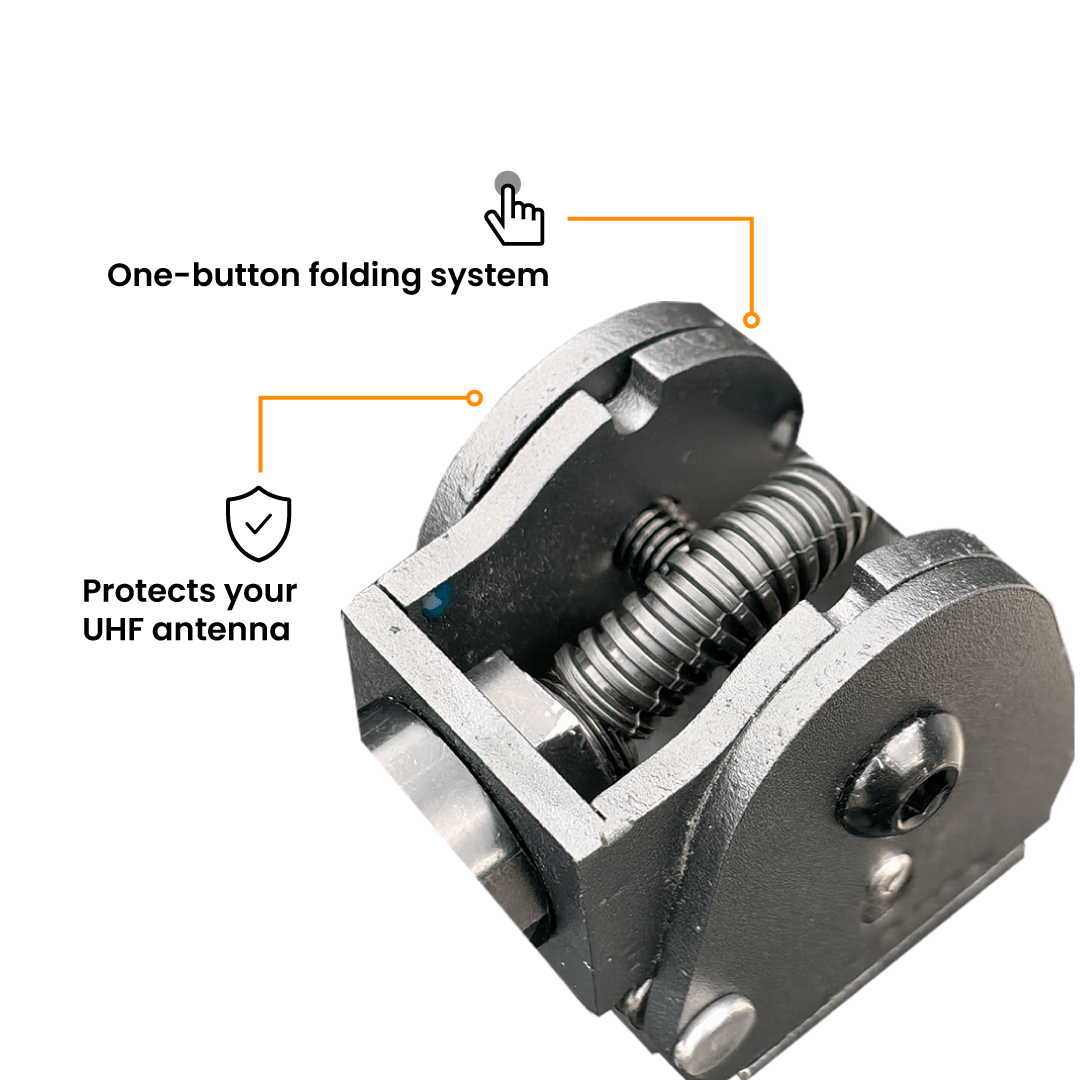 SAVAGE FOLDING UHF ANTENNA BRACKET - Savage Tech Australia