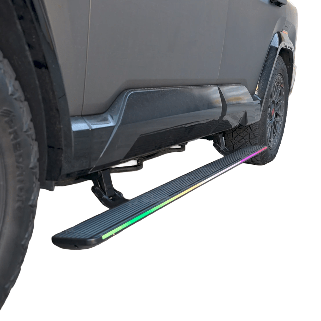 SAVAGE ELECTRIC SMARTSTEPS SIDE STEPS WITH RGB STEP LIGHTING DENZA B8 2026+ - Savage Tech Australia