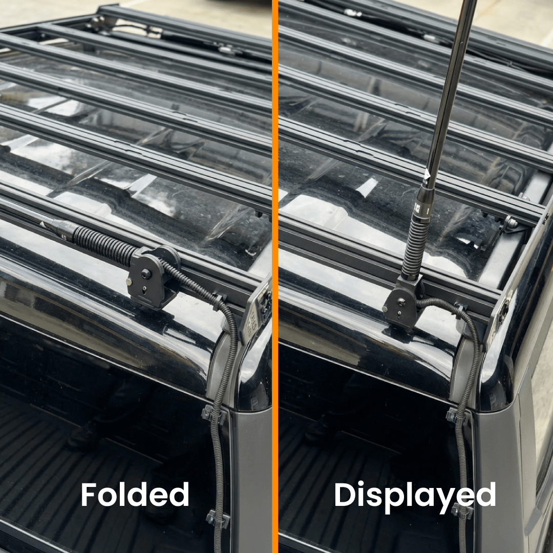 SAVAGE FOLDING UHF ANTENNA BRACKET - Savage Tech Australia