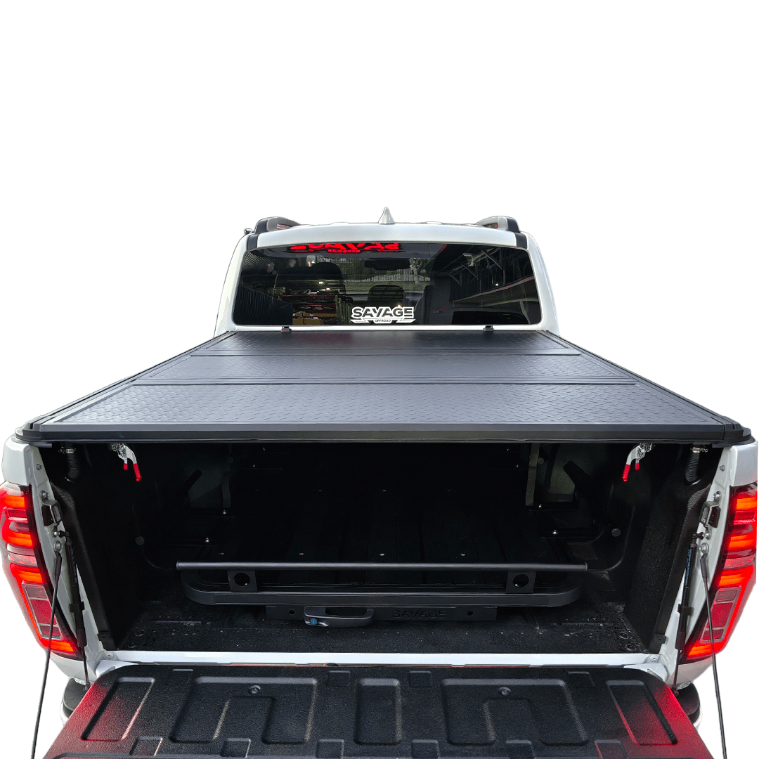 SAVAGE GLIDELOCK TRIFOLD HARD LID COVER – GWM CANNON 2020+ TONNEAU - Savage Tech Australia