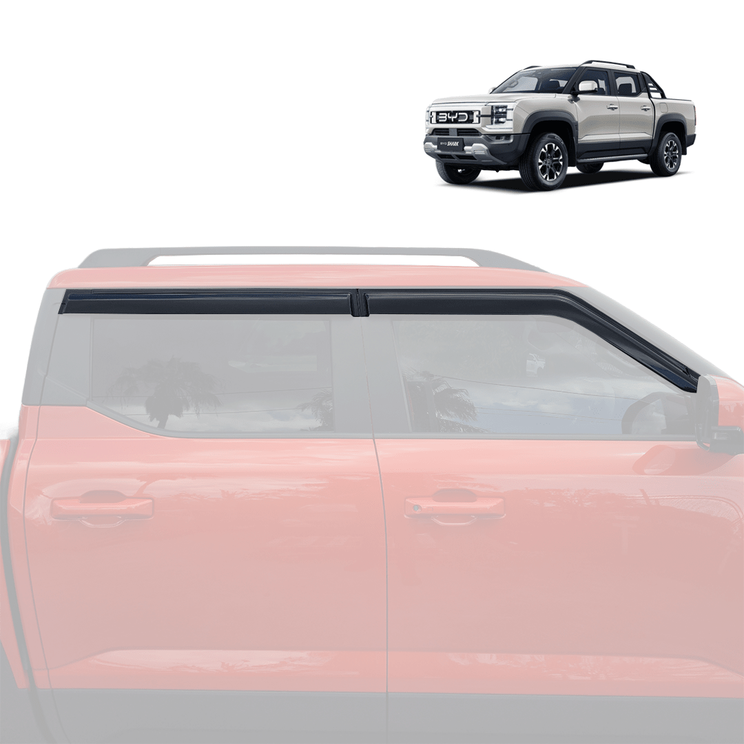 BYD SHARK 6 BLACK PREMIUM WEATHERSHIELDS - Savage Tech Australia