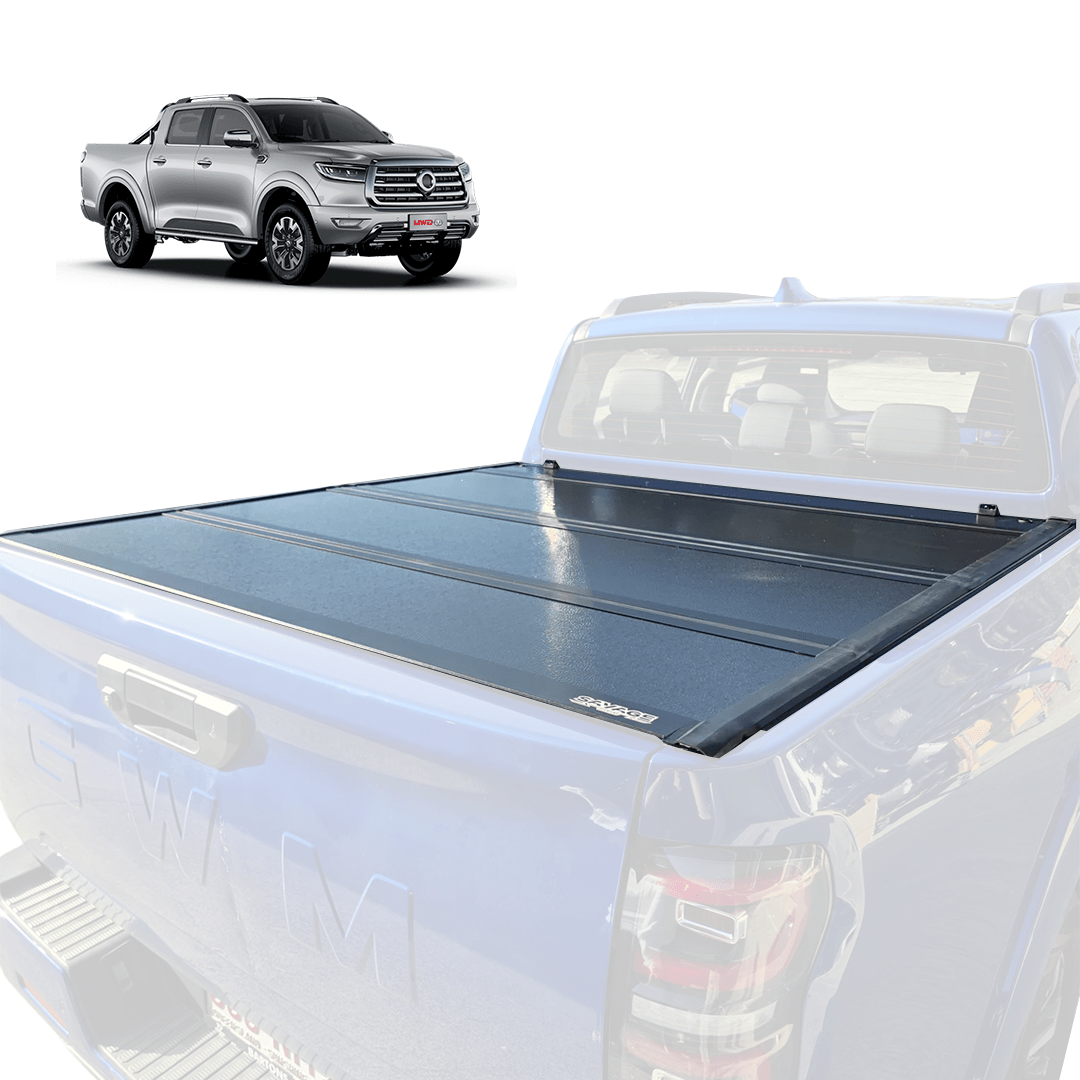 SAVAGE TRIFOLD STEALTH HARD LID COVER – GWM CANNON 2020+ TONNEAU - Savage Tech Australia