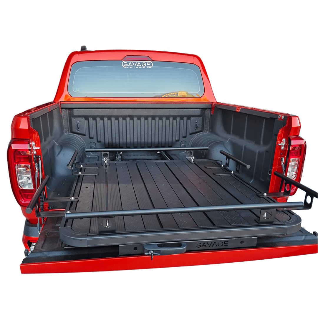 SAVAGE UNIVERSAL FLOOR SLIDE HEAVY DUTY ALUMINIUM UTE TUB SLIDE - Savage Tech Australia