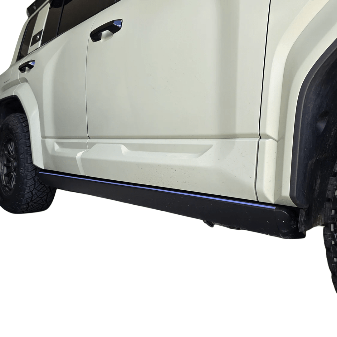 SAVAGE ELECTRIC SMARTSTEPS SIDE STEPS WITH RGB STEP LIGHTING DENZA B5 2026+ - Savage Tech Australia