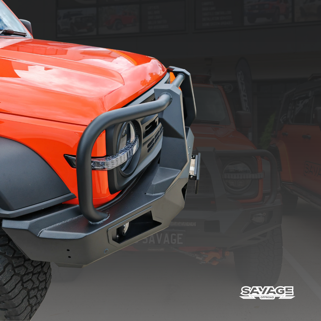 TANK 300 ARMOUR (HOOPED) BULLBAR FOR PETROL & DIESEL