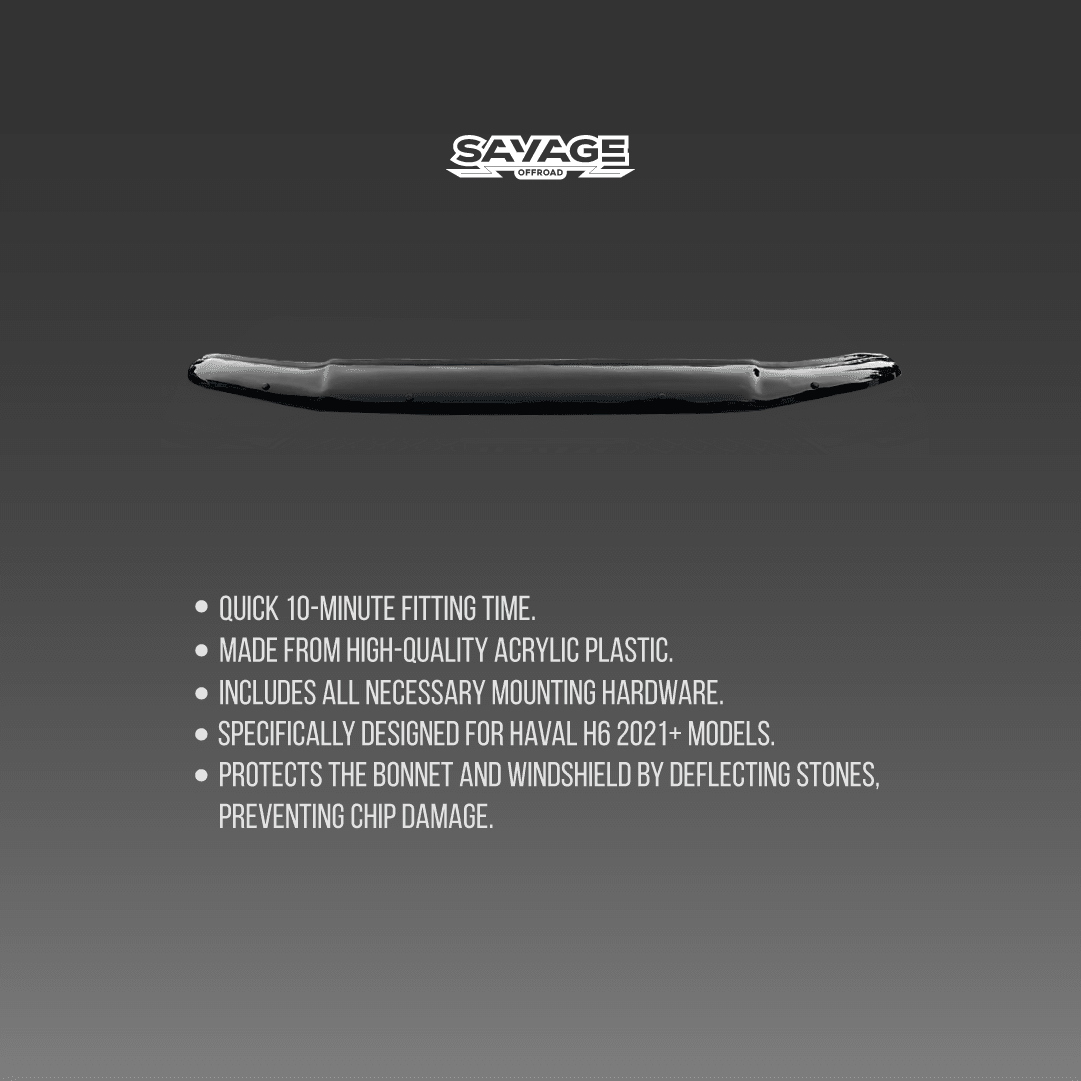Haval H6 BONNET PROTECTOR - Savage Tech Australia
