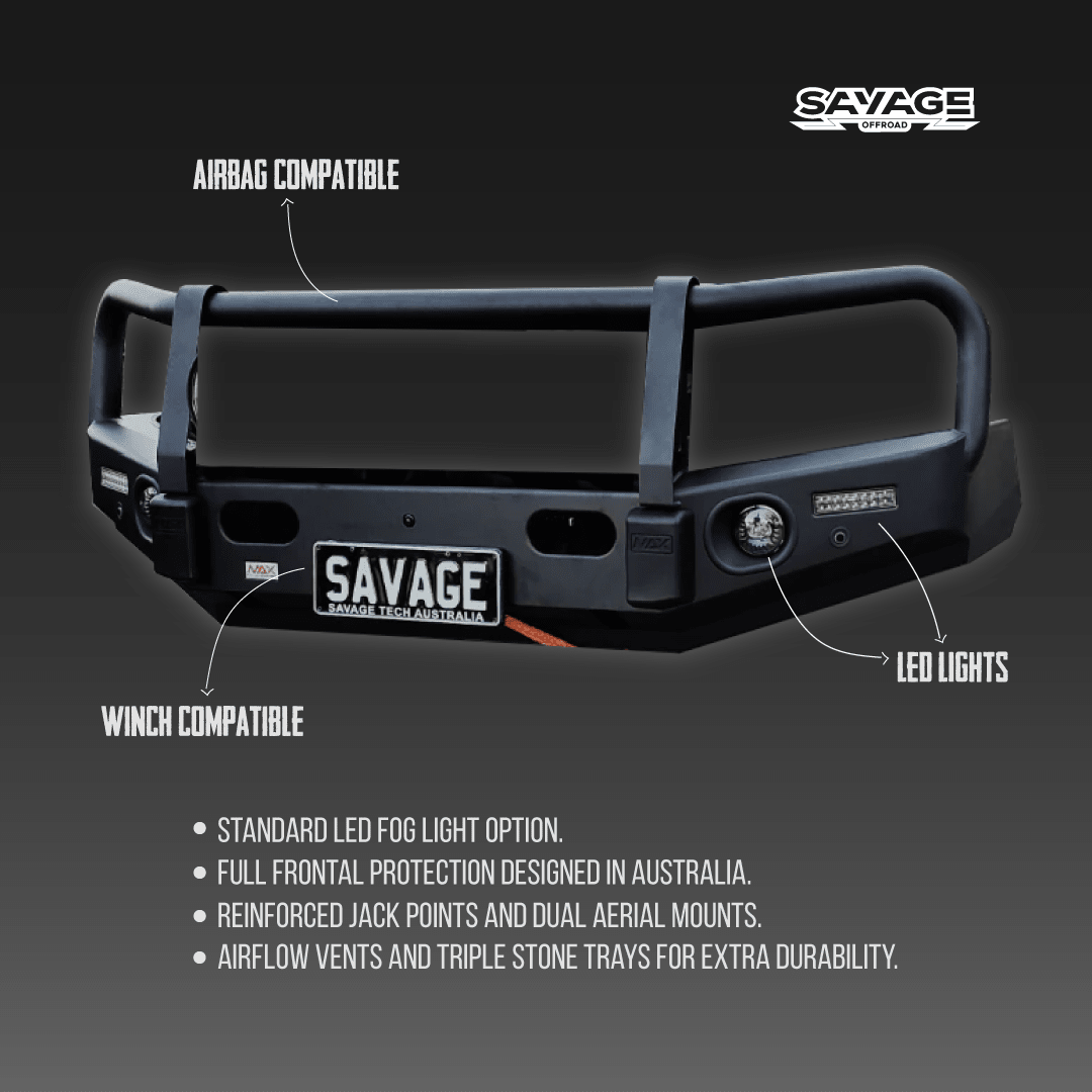 GWM CANNON MAX BULL BAR V2 - Savage Tech Australia