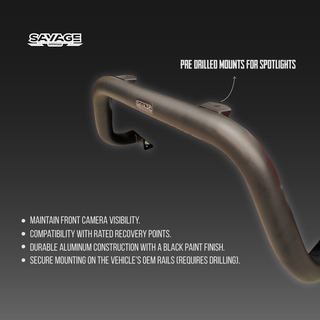 GWM CANNON IMPACT ALLOY NUDGE BAR (RECOVERY POINT COMPATIBLE)