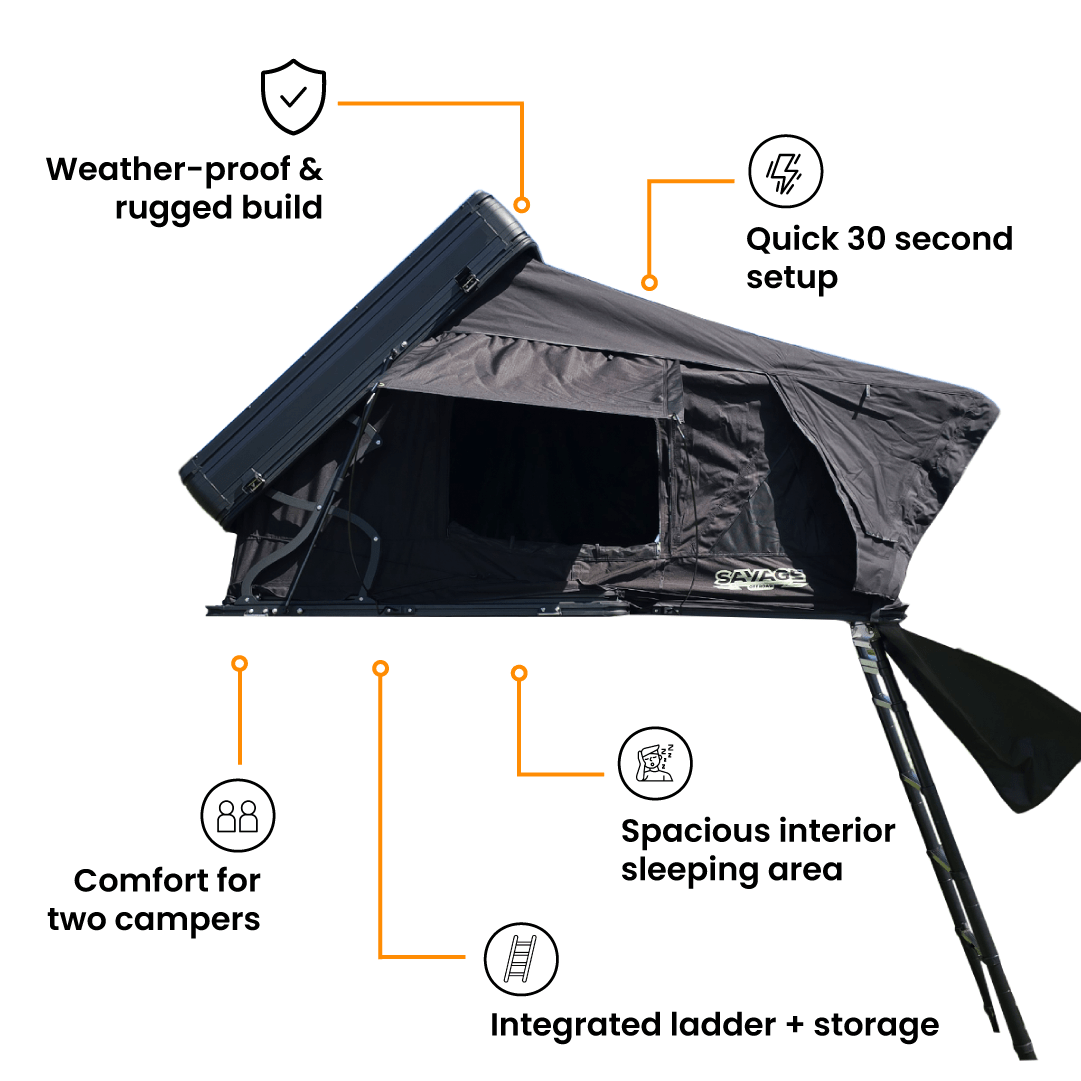 SAVAGE HARDSHELL ROOFTOP TENT - Savage Tech Australia