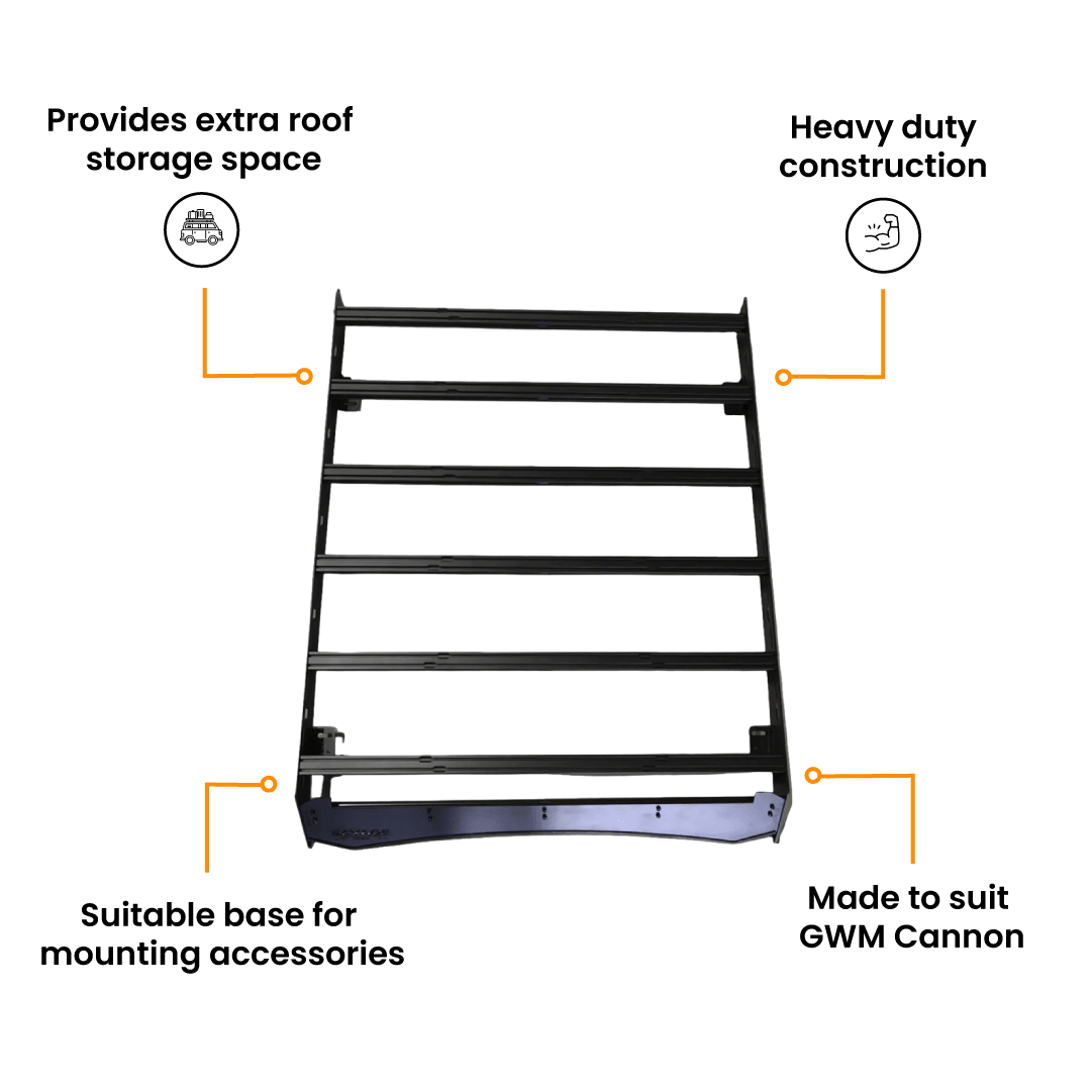 SAVAGE PHANTOM SERIES ROOF PLATFORM - GWM CANNON 2020+ INCLUDING FACE LIFT (Does Not fit Alpha) - Savage Tech Australia