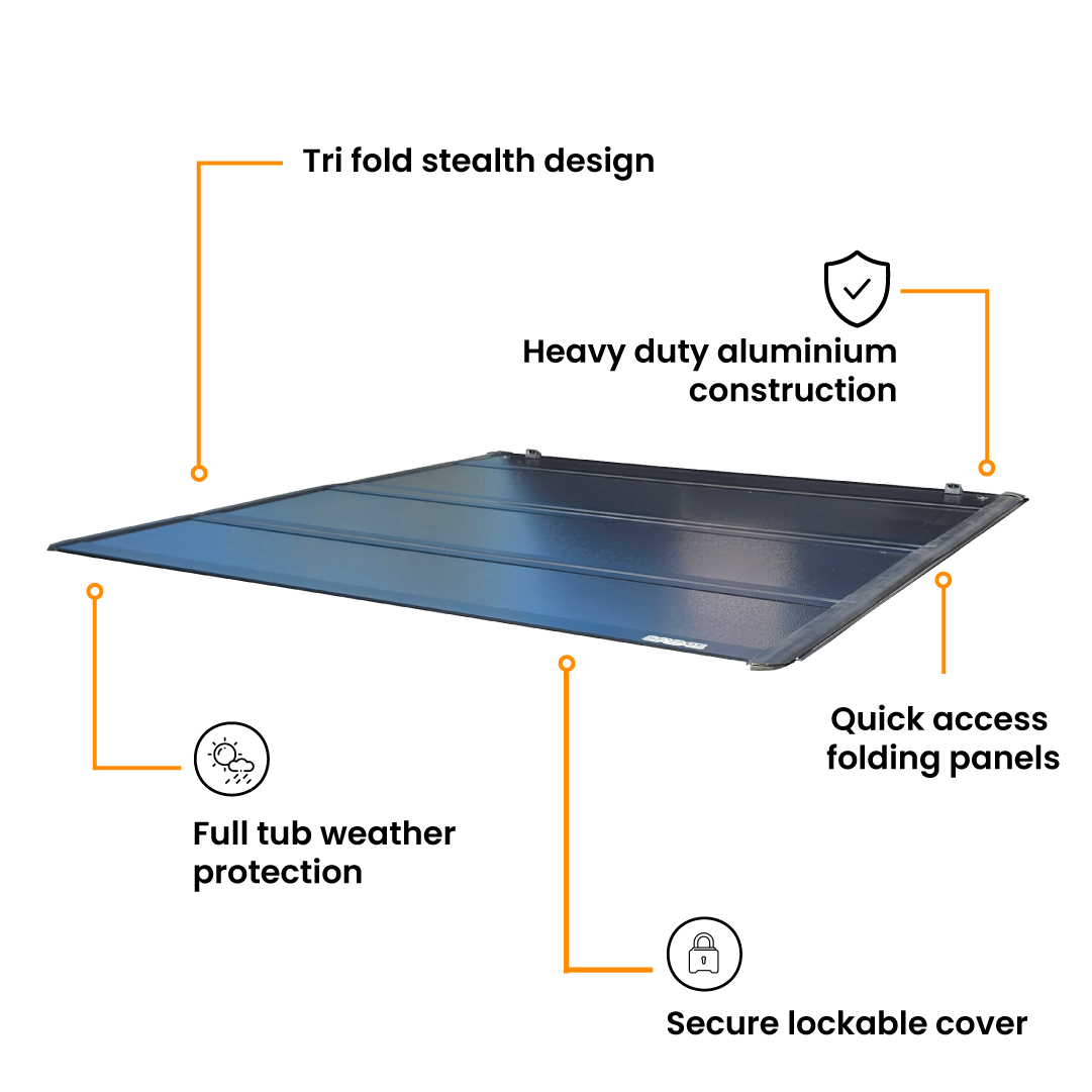SAVAGE TRIFOLD STEALTH HARD LID COVER – GWM ALPHA DIESEL, HEV & PHEV
