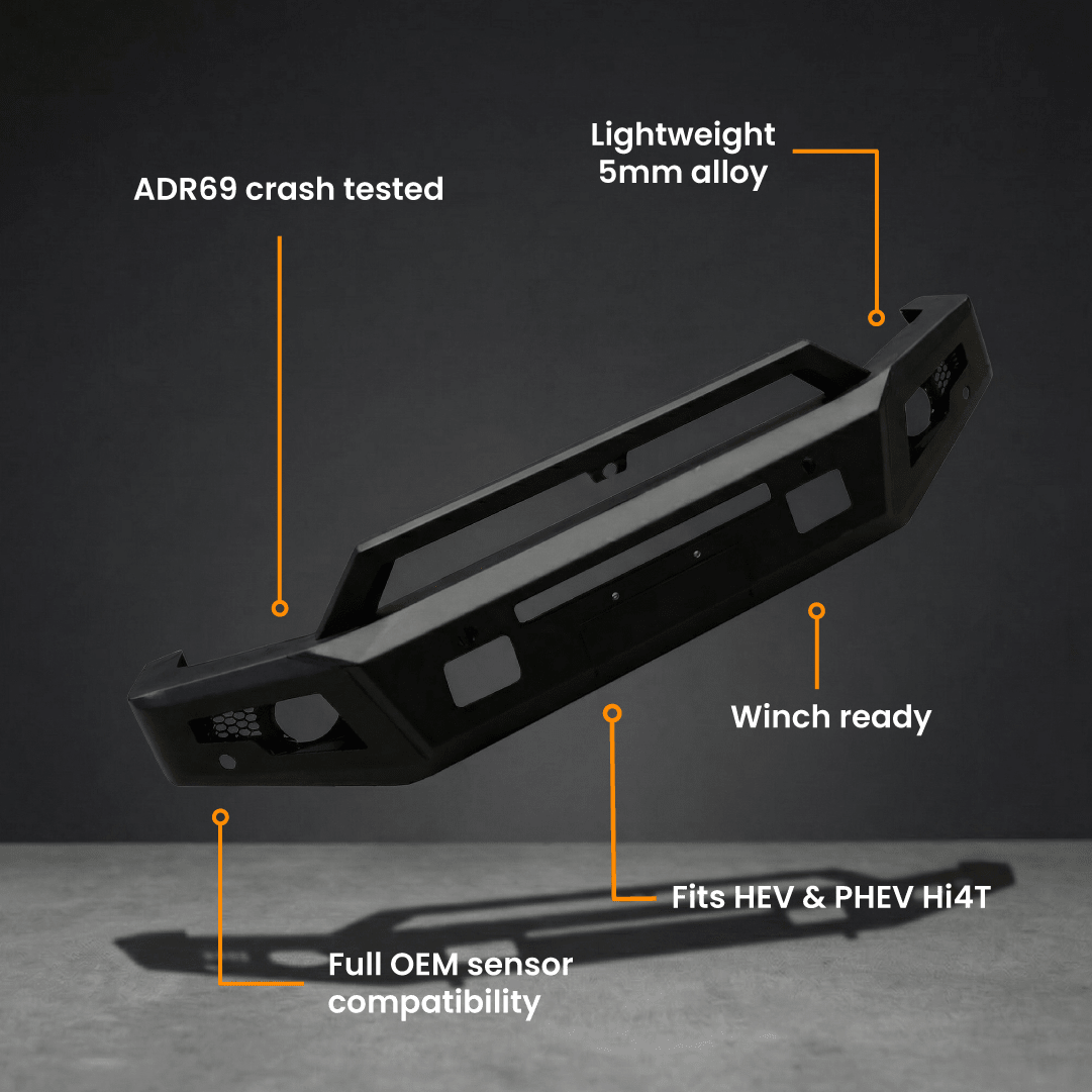 GWM TANK 500 ARMOUR FORGED HOOPLESS BULL BAR - Savage Tech Australia