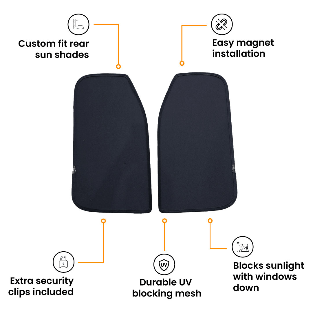BYD SHARK 6 SHADEPRO REAR SUN SHADE PAIR - Savage Tech Australia