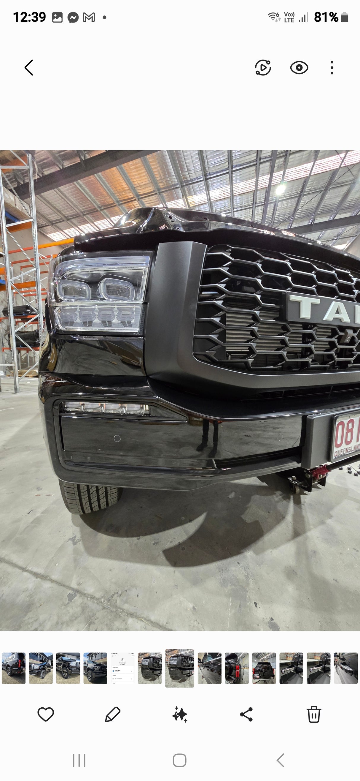 TANK 500 BLACKOUT FRONT FOG LIGHT SURROUNDS