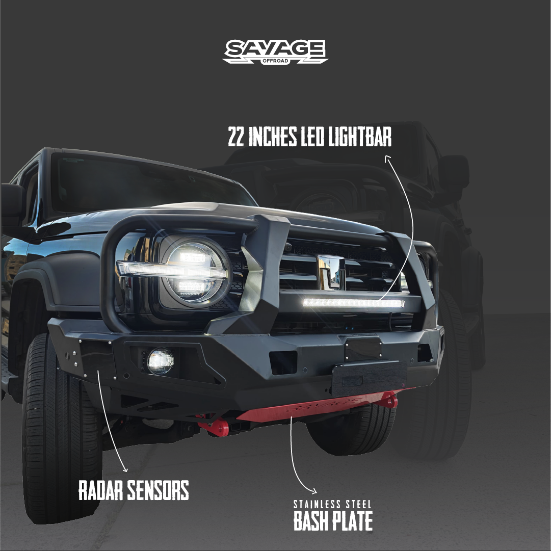 TANK 300 ARMOUR (HOOPED) BULLBAR ALL MODELS