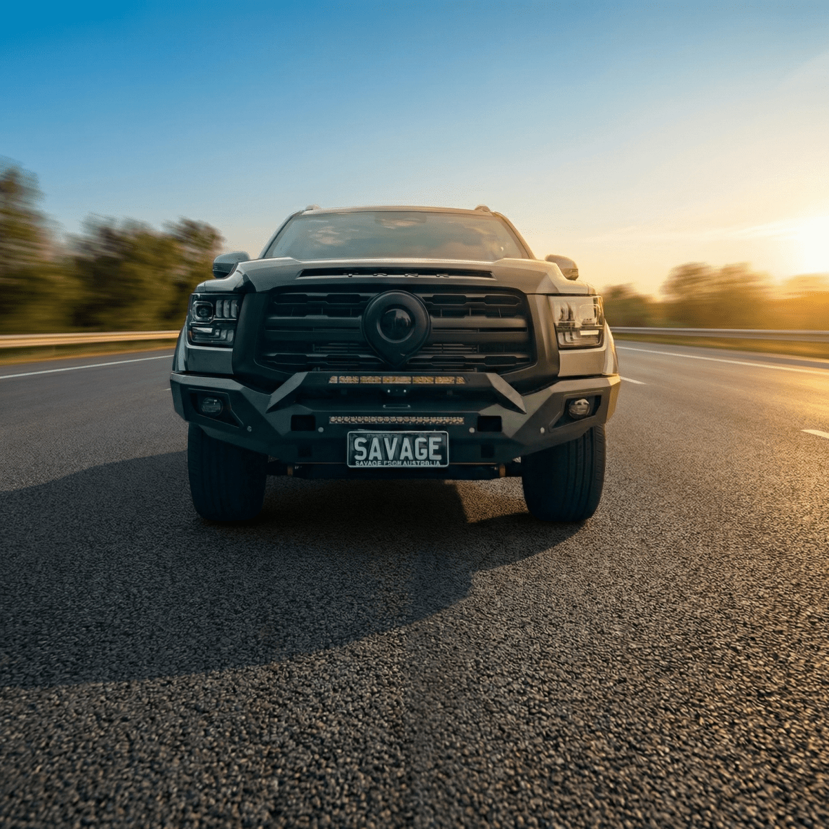 GWM ALPHA RAMPAGE HOOPLESS BULL BAR - Savage Tech Australia