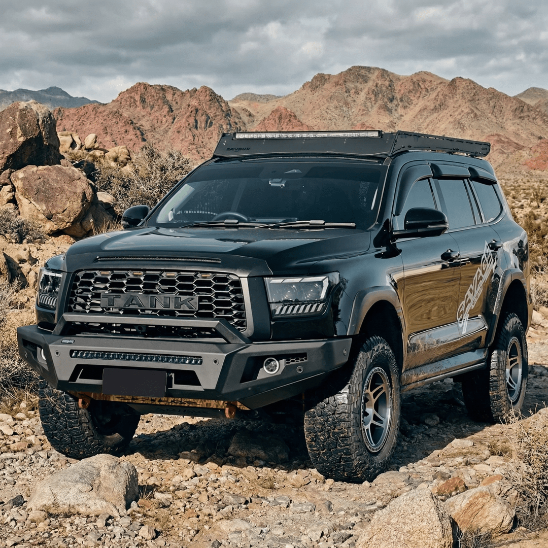 GWM TANK 500 ARMOUR FORGED HOOPLESS BULL BAR - Savage Tech Australia