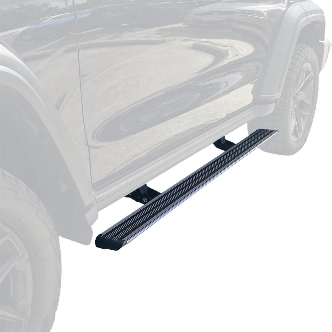 SAVAGE ELECTRIC SMARTSTEPS SIDE STEPS WITH RGB STEP LIGHTING GWM TANK 300 2023+ - Savage Tech Australia